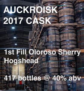 AUCHROISK  8yo CASK : 1st Fill Oloroso Sherry Hogshead