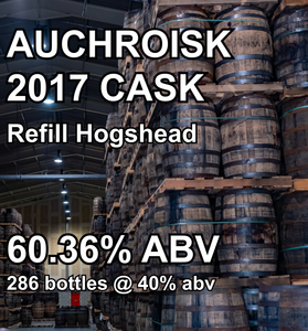AUCHROISK 8yo CASK : Refill Hogshead (May2017)