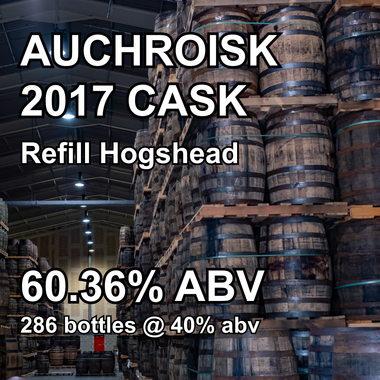 AUCHROISK 8yo CASK : Refill Hogshead (May2017)