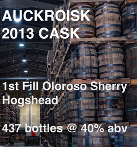 AUCHROISK 12yo CASK : 1st Fill Oloroso Sherry Hogshead (Apr2013)