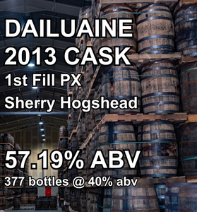 DAILUAINE 12yo CASK : 1st Fill PX Sherry Hogshead (Aug 2013)
