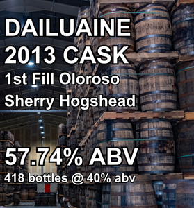 DAILUAINE 12yo CASK : 1st Fill Oloroso Sherry Hogshead (Aug 2013)