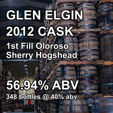 GLEN ELGIN 13yo CASK : 1st Fill Oloroso Sherry Hogshead (Feb 2012)