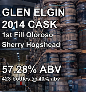 GLEN ELGIN 12yo CASK : 1st Fill Oloroso Sherry Hogshead (Jan 2014)