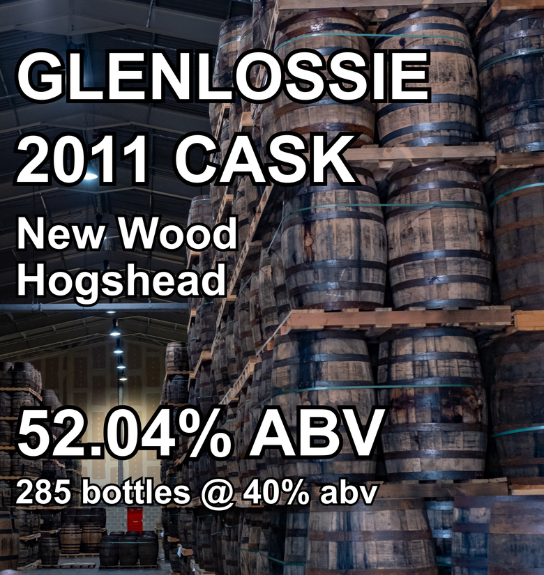 GLENLOSSIE 14yo CASK : New Wood Hogshead (Dec 2011) ref.290