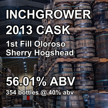 INCHGOWER 12yo CASK : 1st Fill Oloroso Sherry Hogshead (Jul 2013) ref.277