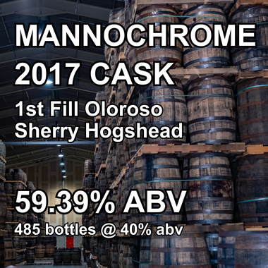 MANNOCHMORE 8yo CASK : 1st Fill Oloroso Sherry Hogshead (Jun 2017) ref.282