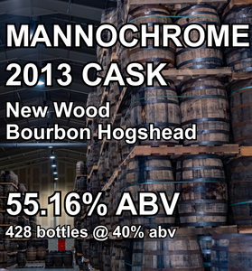 MANNOCHMORE 13yo CASK : New Wood Bourbon Hogshead (Jan 2013) ref.261