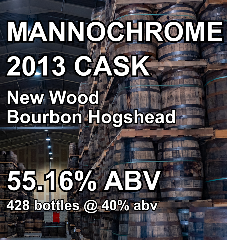 MANNOCHMORE 13yo CASK : New Wood Bourbon Hogshead (Jan 2013) ref.261