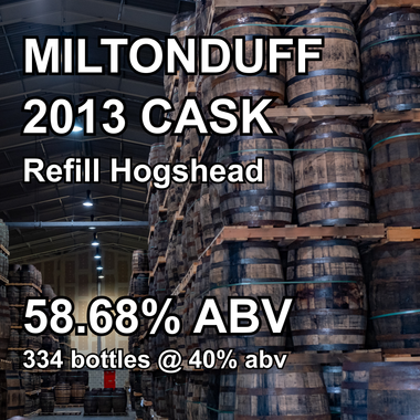 MILTONDUFF 12yo CASK : Refill Hogshead (Oct 2013) ref.235