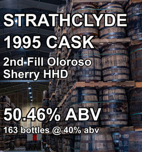STRATHCLYDE 31yo GRAIN CASK : 2nd Fill Oloroso Sherry HHD (Feb 1995) ref.539