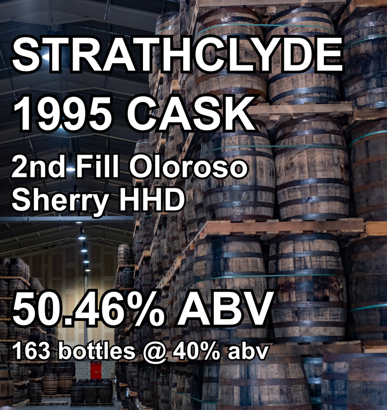 STRATHCLYDE 31yo GRAIN CASK : 2nd Fill Oloroso Sherry HHD (Feb 1995) ref.539