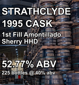 STRATHCLYDE 31yo GRAIN CASK : 1st Fill Amontillado Sherry Hogshead (1995)