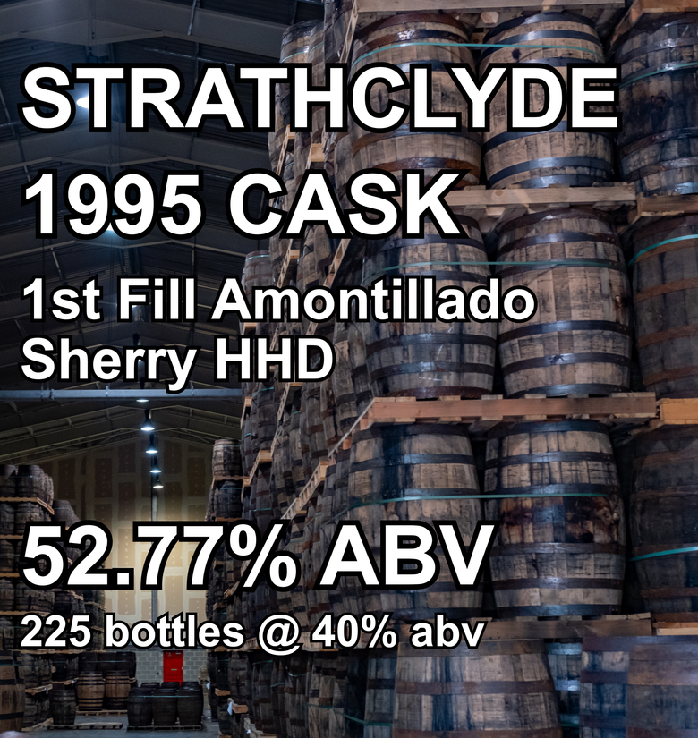 STRATHCLYDE 31yo GRAIN CASK : 1st Fill Amontillado Sherry Hogshead (1995) ref.540