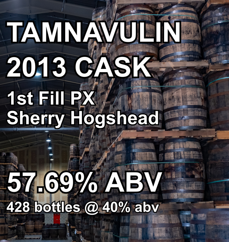 TAMNAVULIN 12yo CASK : 1st Fill PX Sherry Hogshead (Dec 2013) ref.550