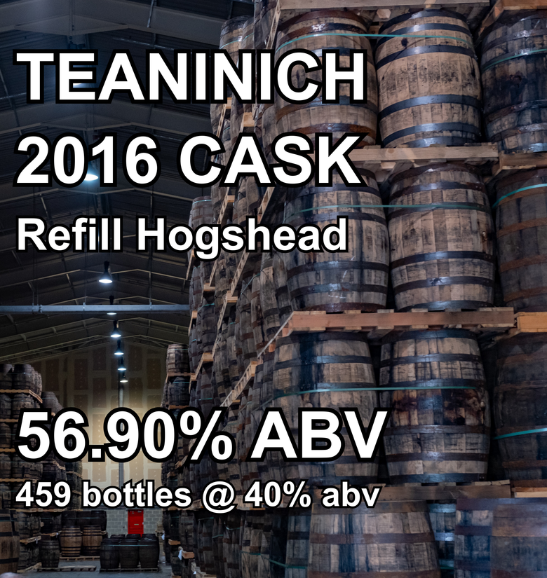 TEANINICH 10yo CASK : Refill Hogshead (Feb 2016) ref.252